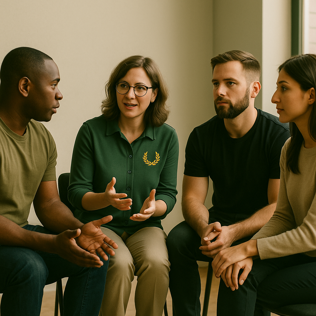 NLP coaching session with small group
